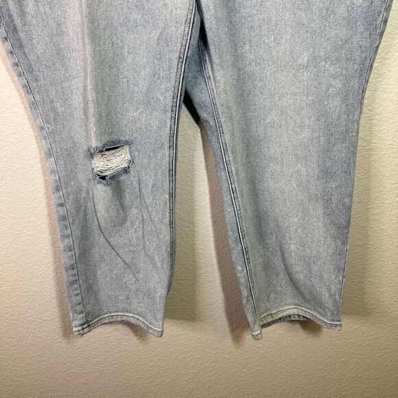 Lane Bryant Women's High Rise Straight Jeans Flex‎ Magic Waistband Blue Size 22 - Picture 3 of 8
